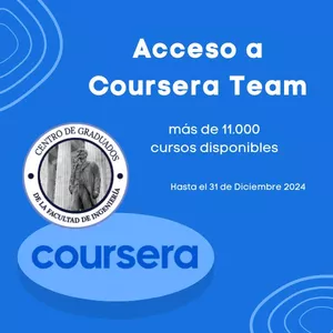 Imagen de portada para Curso online ACCESO A COURSERA TEAM 2024