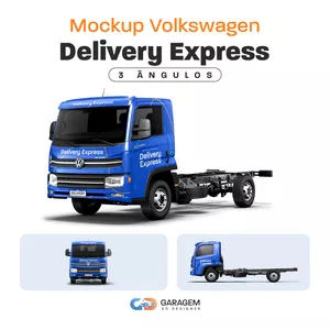 Imagem de capa para o Curso online Mockup Volkswagen Delivery Express - 3 ângulos
