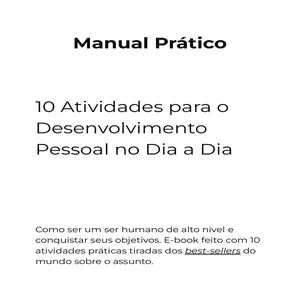 E-book Manual Prático de 10 Atividades para o Desenvolvimento Pessoal no Dia a Dia por Marcus Vinicius Martins