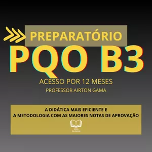 Imagem do curso PQO B3 | 12 MESES DE ACESSO (AULAS COMPLETAS E ATUALIZADAS)
