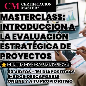 Imagen de portada para Curso online MASTERCLASS EN INTRODUCCIÓN A LA EVALUACIÓN ESTRATÉGICA DE PROYECTOS
