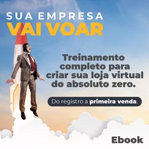 Imagem de capa para o Ebook Crie sua loja virtual completa do absoluto zero.