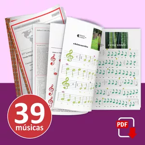 Imagem de capa para o Ebook Livro Infantil com Partituras Musicais - Canções Infantis e Populares Brasileiras e Holandesas