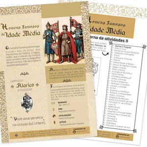 Imagem de capa para o Ebook ALARICO O VISIGODO - HOMENS FAMOSOS DA IDADE MÉDIA 
