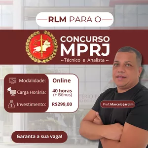 Imagem de capa para o Curso online RLM para MP-RJ