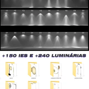 Imagem de capa para o Curso online PACK DE ILUMINAÇÃO IES + BLOCOS DE LUMINÁRIAS