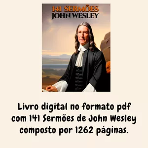 Imagem de capa para o Ebook Apostila digital com 141 Sermões de John Wesley 