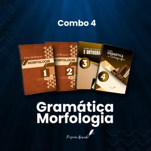 Imagem de capa para o Curso online Combo 4- Gramática Morfologia - Regras + Exercícios - Priscila Azevedo 