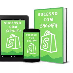 Imagem de capa para o Ebook Sucesso com Shopify 