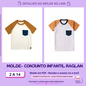 Imagem de capa para o Curso online MOLDE CAMISETA RAGLAN INFANTIL