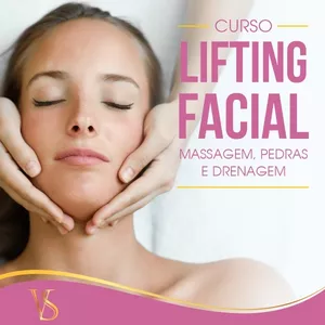 Imagem de capa para o Curso online Curso Lifting Facial - Massagem, Pedras e Drenagem