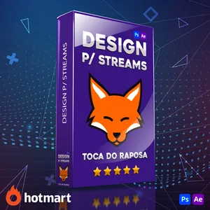 Imagem de capa para o Curso online Design para Streams by Toca do Raposa
