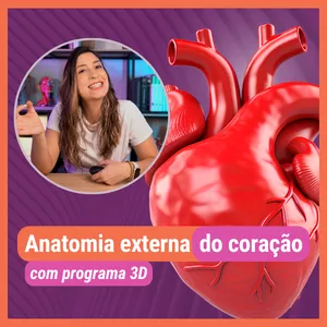Imagem de capa para o Ebook Apostila ANATOMIA EXTERNA DO CORAÇÃO. Material de Apoio aulas Youtube.