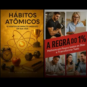 Imagem de capa para o Ebook Hábitos Atômicos - A Regra do 1%