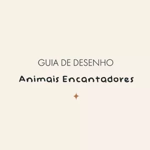 Imagem de capa para o Ebook Guia de Desenho de Animais Encantadores