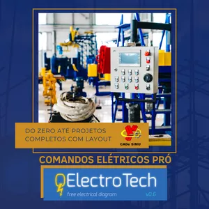 Imagem de capa para o Curso online Comandos Elétricos Pro em CADe SIMU e Qeletrotech