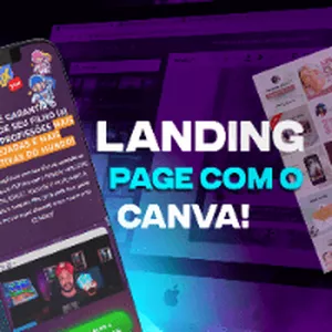 Imagem de capa para o Curso online Criando página de vendas no canva