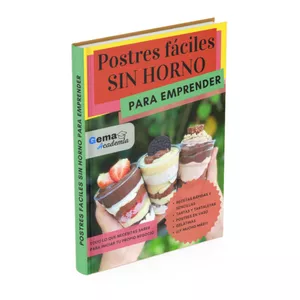 Imagen de portada para Ebook Postres Faciles Sin Horno Para Emprender + Bonos + Certificado
