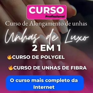 Imagem do curso CURSO DE ALONGAMENTO DE UNHAS- UNHAS DE LUXO 2 EM 1