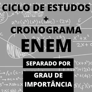 Imagem de capa para o Ebook CICLO DE ESTUDO ENEM + CRONOGRAMA + BÔNUS 