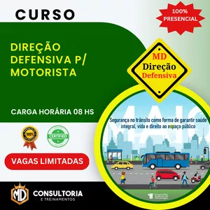 Imagem de capa para o Evento presencial Direção Defensiva para Motoristas - Curso Presencial