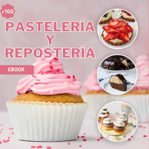 Imagen de portada para Ebook +100 Recetas de Pastelería y Repostería