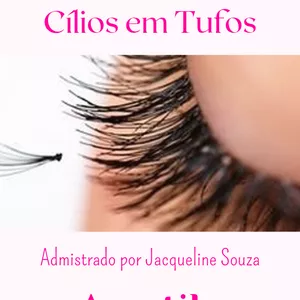 Imagem de capa para o Ebook Apostila de Alongamento de Cílios Tufos