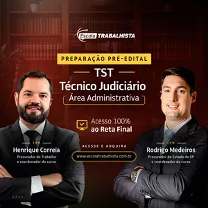 Imagem de capa para o Curso online PREPARAÇÃO PRÉ-EDITAL TST - TÉCNICO JUDICIÁRIO - ÁREA ADMINISTRATIVA