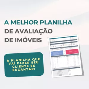 Imagem de capa para o Ebook A MELHOR PLANILHA DE AVALIAÇÃO DE IMÓVEIS
