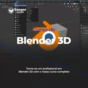 Imagem de capa para o Curso online Curso de Blender 3D