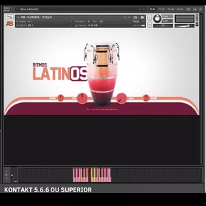 Imagem de capa para o Curso online RITMOS LATINOS -  loops de Percussão - Kontakt