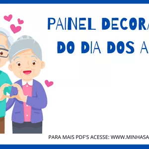 Imagem de capa para o Ebook Painel Decorativo do Dia dos Avós
