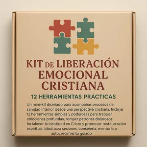 Imagen de portada para Ebook 🧩 Kit de Liberación Emocional Cristiana – 12 Herramientas Prácticas 
