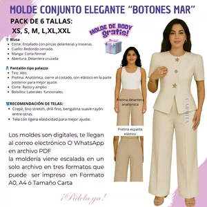Imagen de portada para Ebook MOLDE CONJUNTO ELEGANTE “BOTONES MAR”