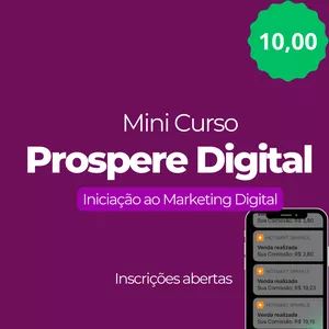 Imagem de capa para o Curso online Mini Curso Prospere Digital