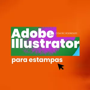 Imagem de capa para o Curso online Illustrator na prática - Para Estampas