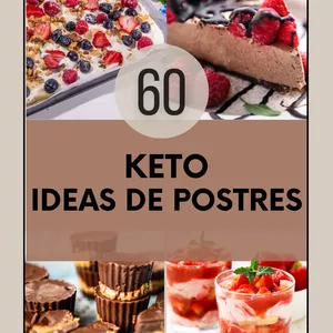 Imagen de portada para Ebook 60 IDEAS DE POSTRES KETO