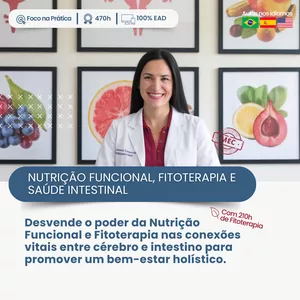 Imagem de PÓS-GRADUAÇÃO EM NUTRIÇÃO FUNCIONAL, FITOTERAPIA E SAÚDE INTESTINAL criado por Instituto Nutrir na hotmart