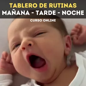 Imagen de portada para Curso online Tablero de Rutinas Diarias para tu Bebé: Mañana, Tarde y Noche