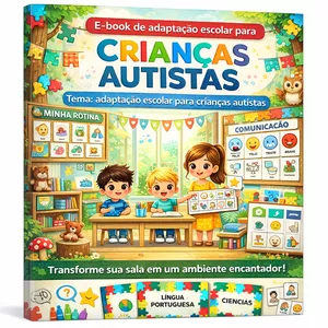 Imagem de capa para o Ebook KIT PARA ADAPTAÇÃO ESCOLAR COM QUADRO DE ROTINA.