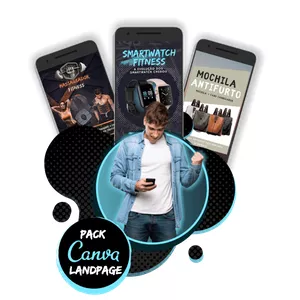 Imagem de capa para o Curso online Pack Completo Land Pages no Canva + Bônus