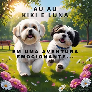 Imagem de capa para o Ebook HISTÓRIA INFANTIL AU AU KIKI E LUNA