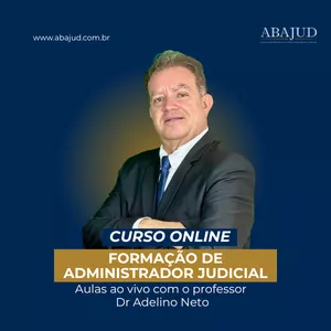 Imagem de capa para o Curso online Formação de Administradores Judiciais - Aulas Ao vivo