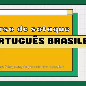 Imagem de capa para o Curso online Curso de Sotaque do Português Brasileiro