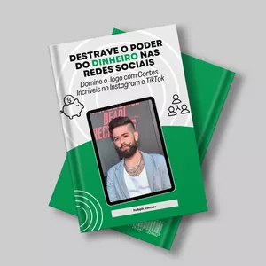 Imagem de capa para o Ebook Domine o Jogo com Cortes no Instagram e TikTok - Destrave o Poder do Dinheiro nas Redes