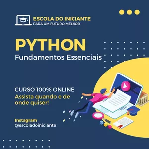 Imagem de capa para o Curso online Fundamentos Essenciais em Python