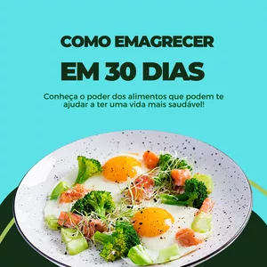 Imagem de capa para o Ebook COMO EMAGRECER EM 30 DIAS