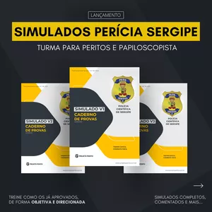 Imagem de capa para o Ebook Simulados comentados V1, V2 e V3 - Demais Perícias e Papiloscopista