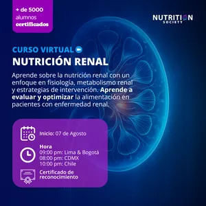 Imagen de portada para Evento online Nutrición Renal | 2da edición 