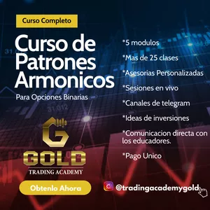 Imagen de portada para Curso online Curso de Patrones armónicos para opciones binarias. 